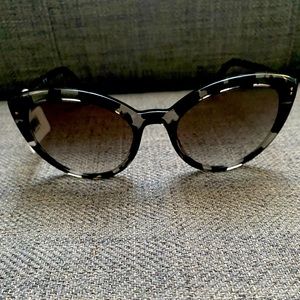 Prada Cat Eye Sunglasses Grey Gradient Lens